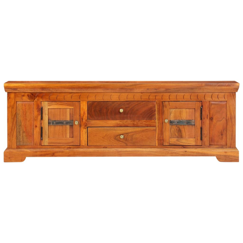 Szafka pod TV, 119x30x40 cm, lite drewno akacjowe
