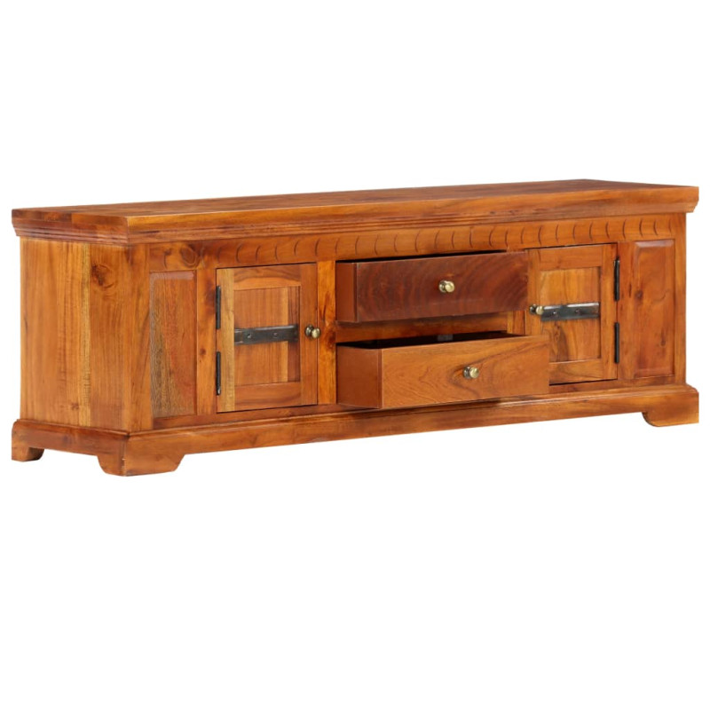 Szafka pod TV, 119x30x40 cm, lite drewno akacjowe