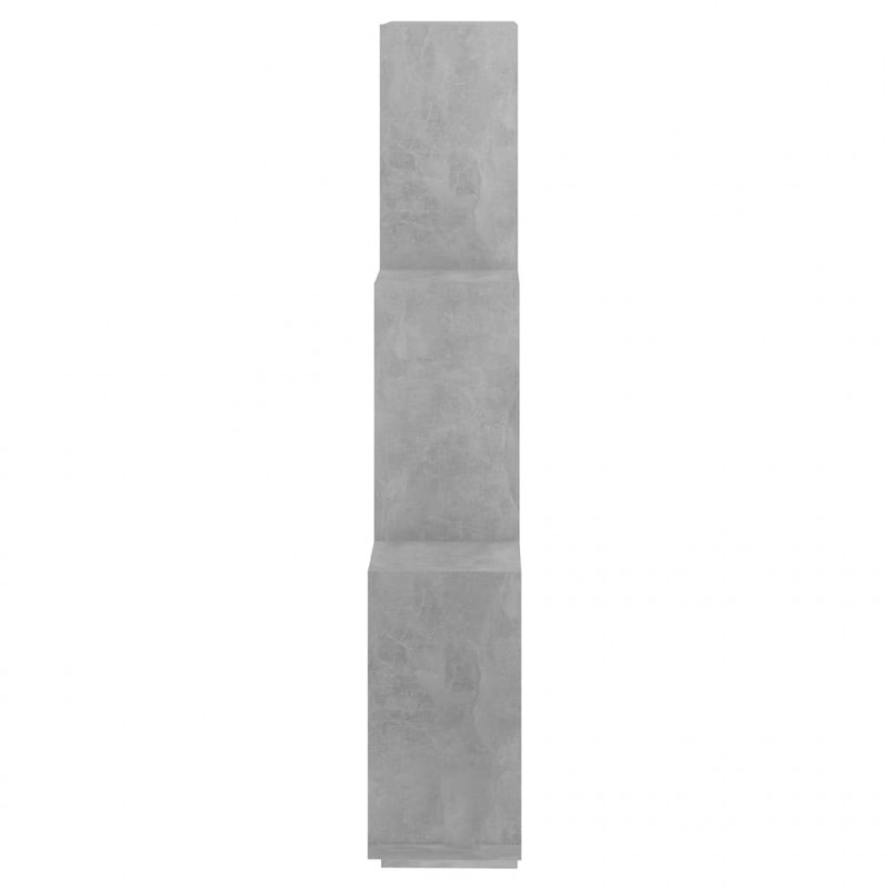 Półka ścienna w formie kostek, szarość betonu, 78x15x93 cm