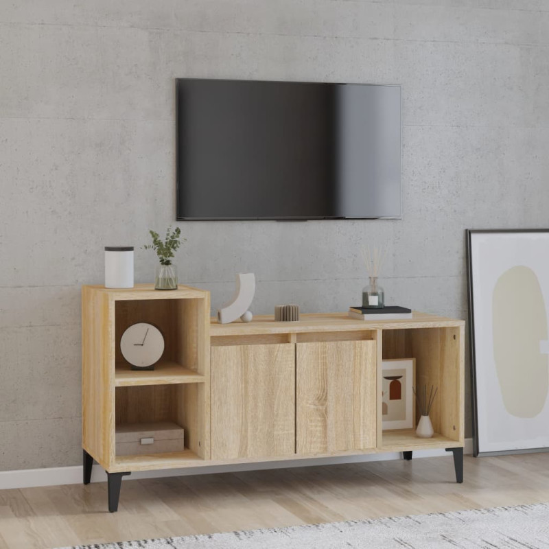 Szafka pod telewizor, dąb sonoma, 100x35x55 cm