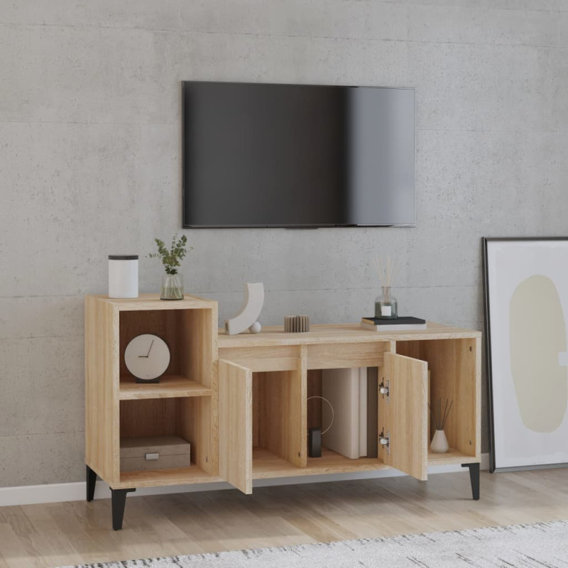 Szafka pod telewizor, dąb sonoma, 100x35x55 cm