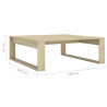 Stolik kawowy, dąb sonoma, 100x100x35 cm