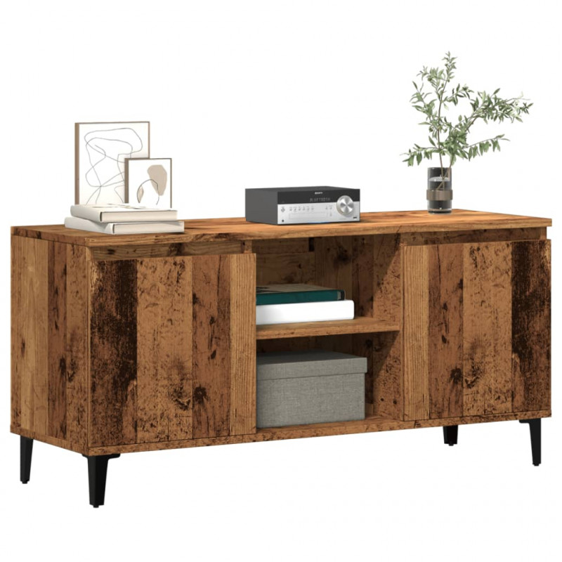 Szafka pod TV, stare drewno, 102x35x50 cm