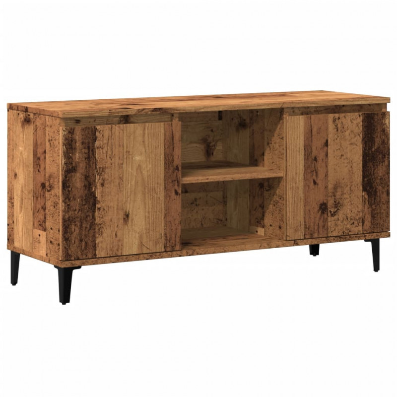 Szafka pod TV, stare drewno, 102x35x50 cm