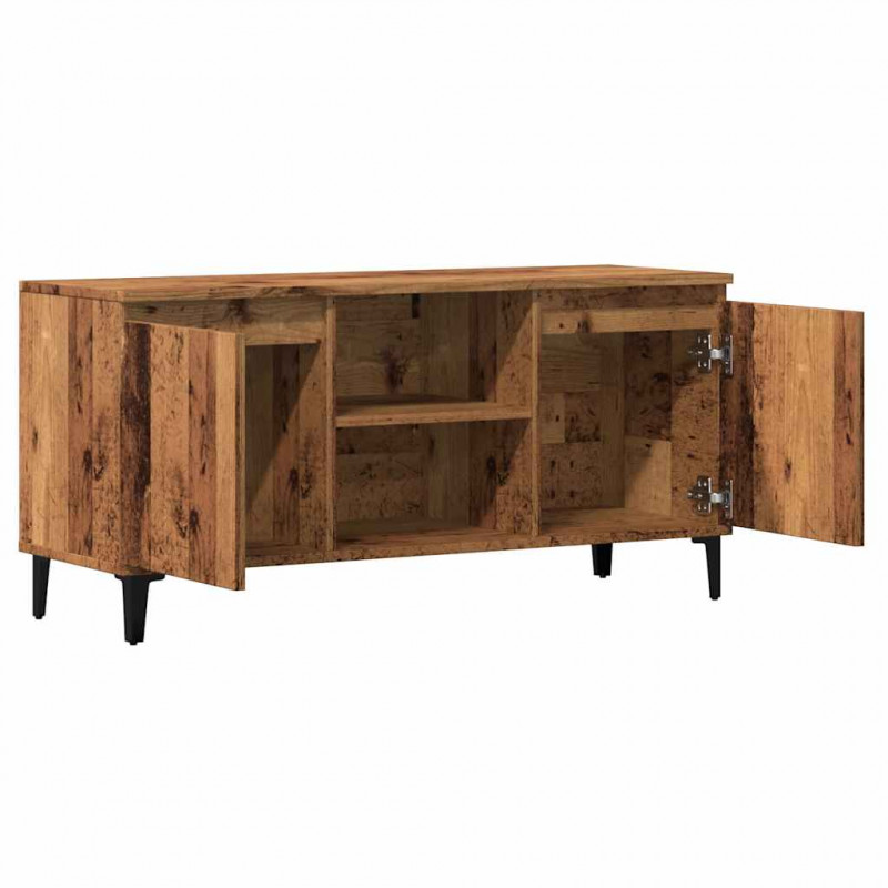 Szafka pod TV, stare drewno, 102x35x50 cm