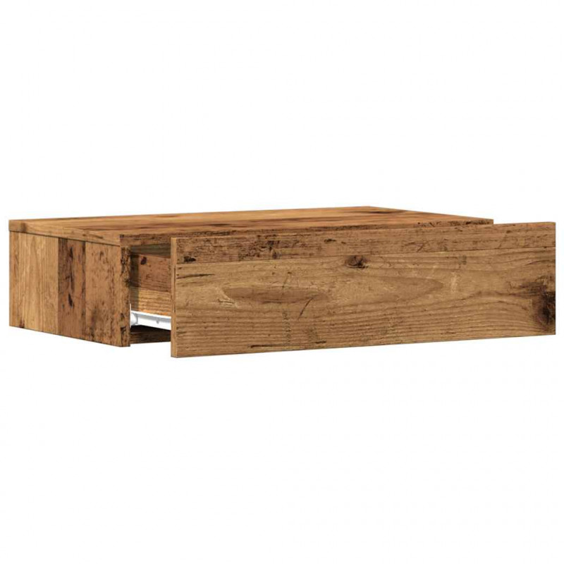 Szafka telewizyjna z LED, stare drewno, 60x35x15,5 cm