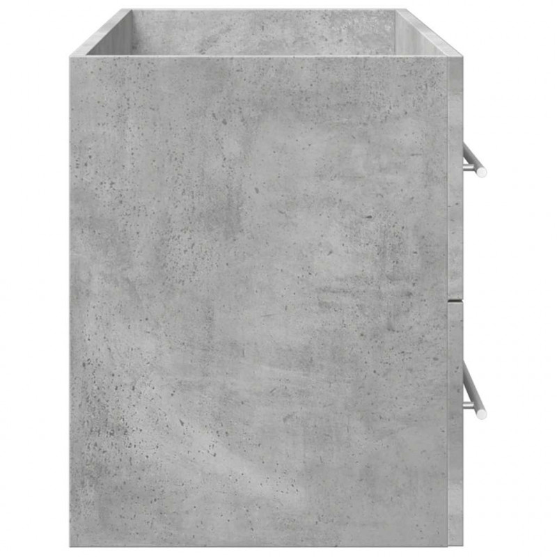 Szafka pod umywalkę, szarość betonu, 100 x 38,5 x 48 cm, płyta