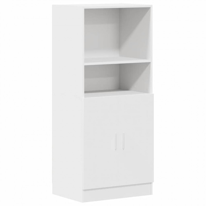 Szafka kuchenna, biała 57x41,5x131,5 cm materiał drewnopochodny