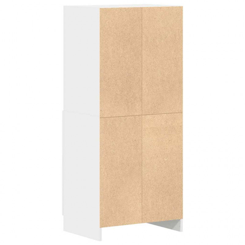 Szafka kuchenna, biała 57x41,5x131,5 cm materiał drewnopochodny
