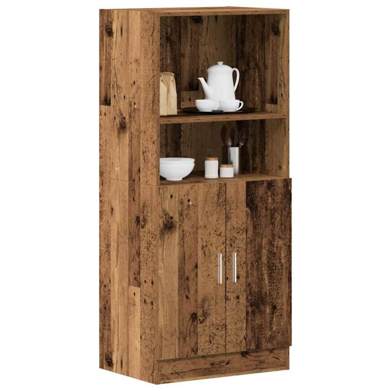 Szafka kuchenna, stare drewno, 57x41,5x131,5 cm