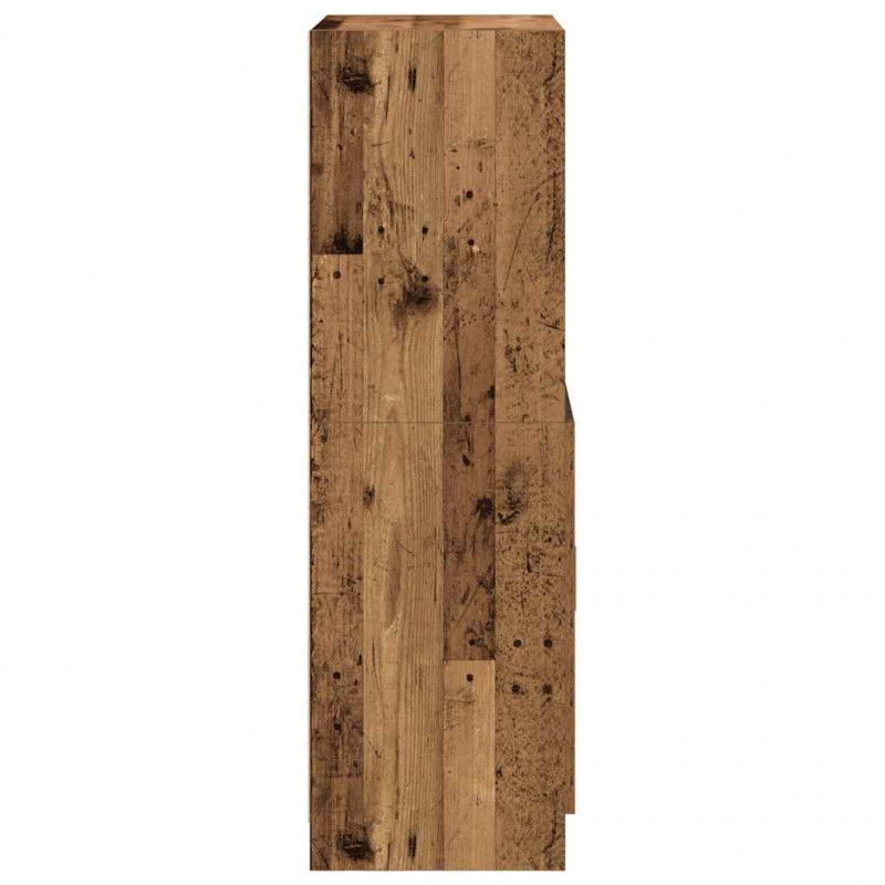 Szafka kuchenna, stare drewno, 57x41,5x131,5 cm