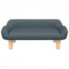 Sofa dla dzieci, ciemnoszara, 70x40x24 cm, obita tkaniną