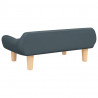 Sofa dla dzieci, ciemnoszara, 70x40x24 cm, obita tkaniną