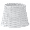 Klosz do lampy, biały, Ø25x17 cm, wiklina