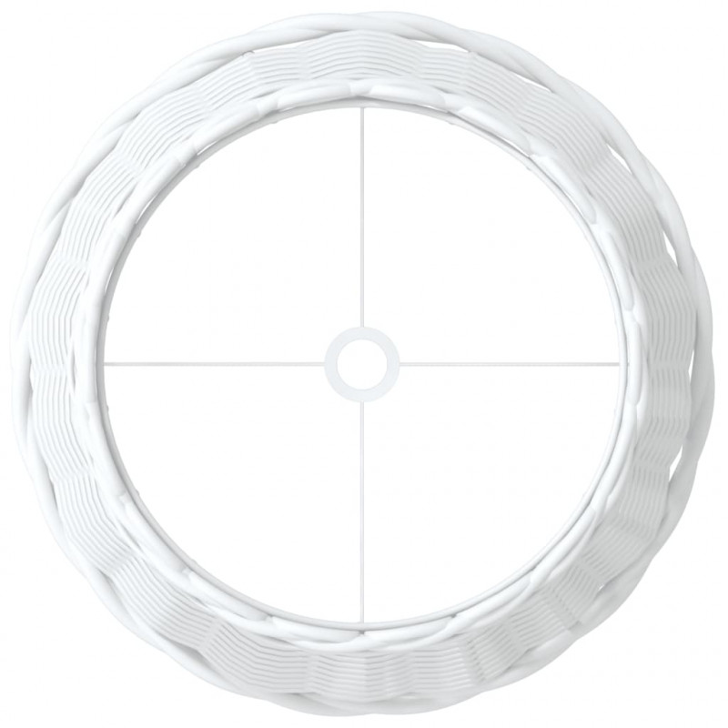 Klosz do lampy, biały, Ø25x17 cm, wiklina