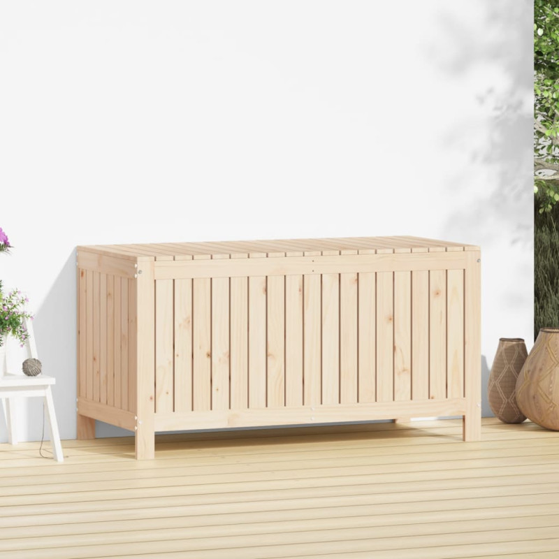 Skrzynia ogrodowa, 121x55x64 cm, lite drewno sosnowe