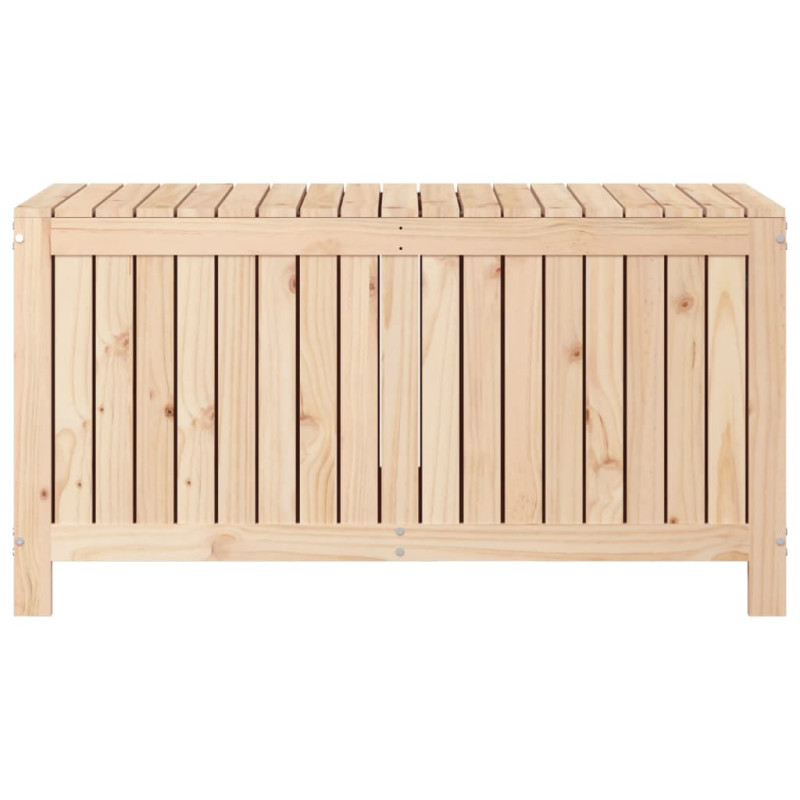 Skrzynia ogrodowa, 121x55x64 cm, lite drewno sosnowe