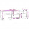 Szafka pod TV, stare drewno, 150x30x44,5 cm