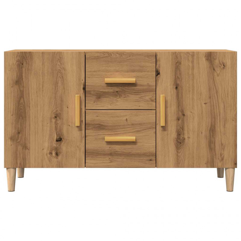 Komoda, dąb artisan, 100x36x60 cm, materiał drewnopochodny