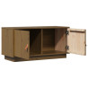 Szafka pod TV, miodowy brąz, 80x34x40 cm, lite drewno sosnowe