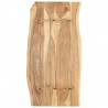 Blat, lite drewno akacjowe, 118x(50-60)x2,5 cm