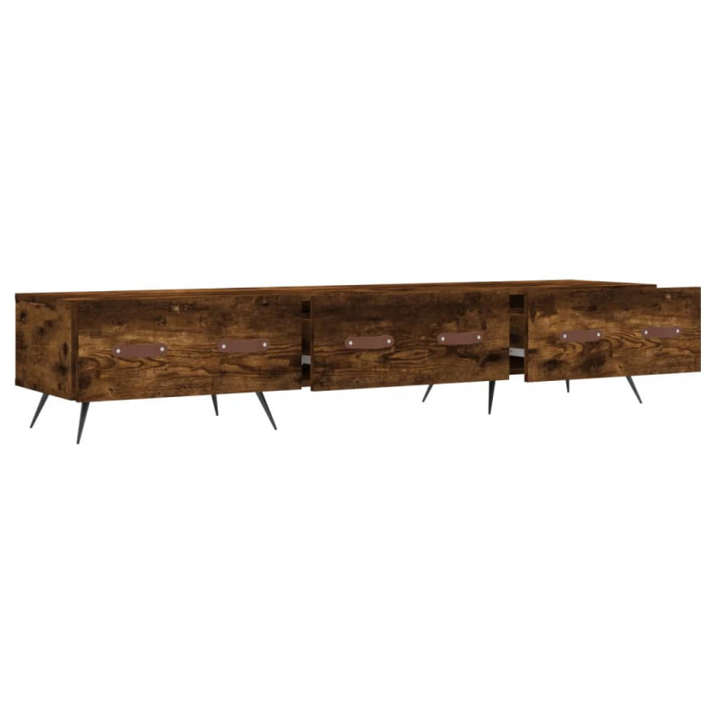 Szafka pod telewizor, przydymiony dąb, 150x36x30 cm