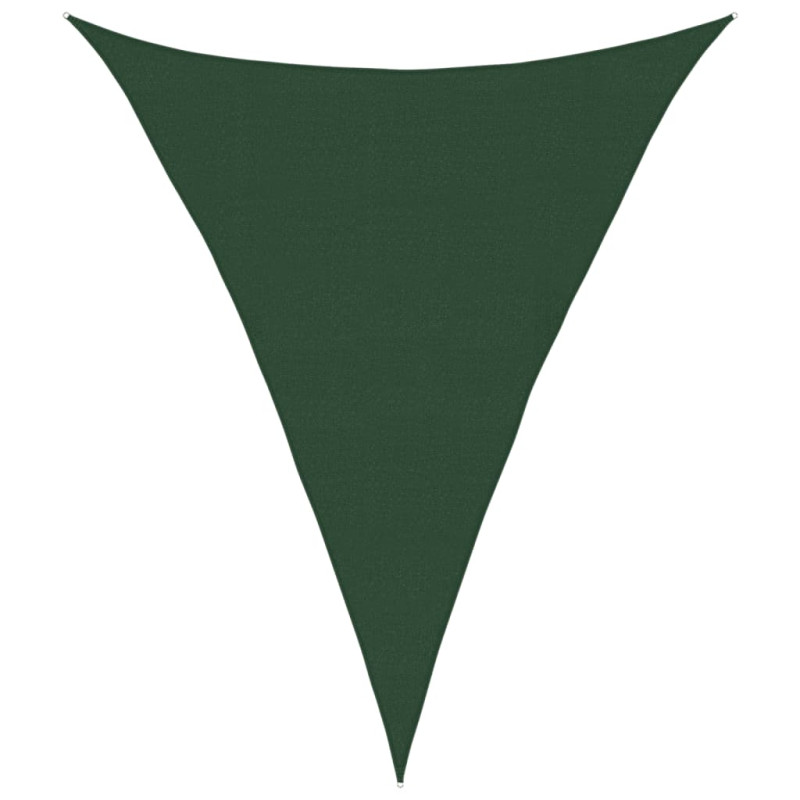 Żagiel przeciwsłoneczny, 160 g/m², ciemnozielony, 4x5x5 m, HDPE