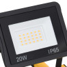 Reflektor LED z uchwytem, 2x20 W, zimne białe światło