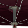 Półokrągły parasol ogrodowy na słupku, 180x90 cm, bordowy