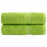 Ręczniki premium SOLUND, 2 szt., zielone, 70x140 cm, 600 g/cm²