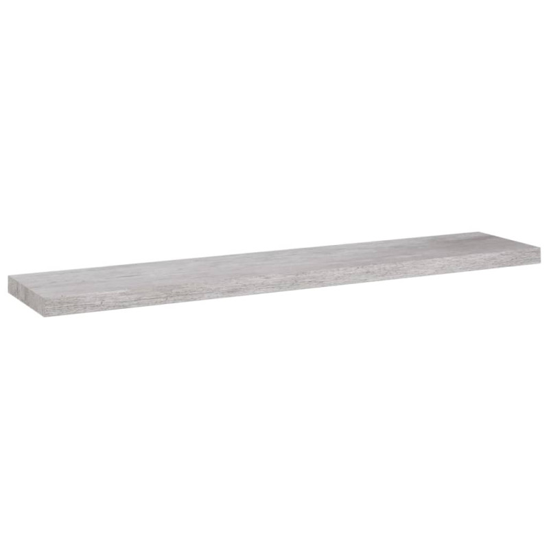 Półka ścienna, szarość betonu, 120 x 23,5 x 3,8 cm, MDF