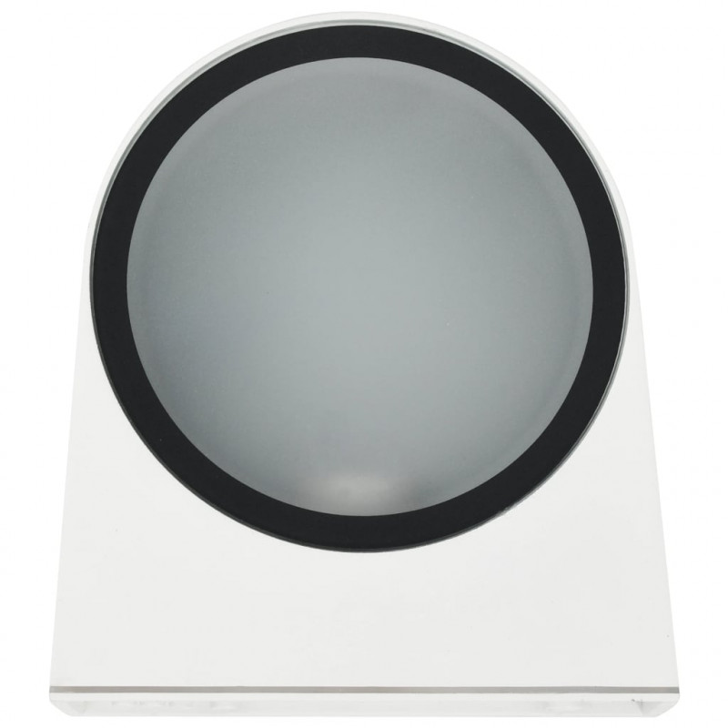 Zewnętrzne lampy ścienne, 2 szt., 11 W, białe, okrągłe