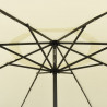 Parasol ogrodowy z LED, 400 cm, piaskowy