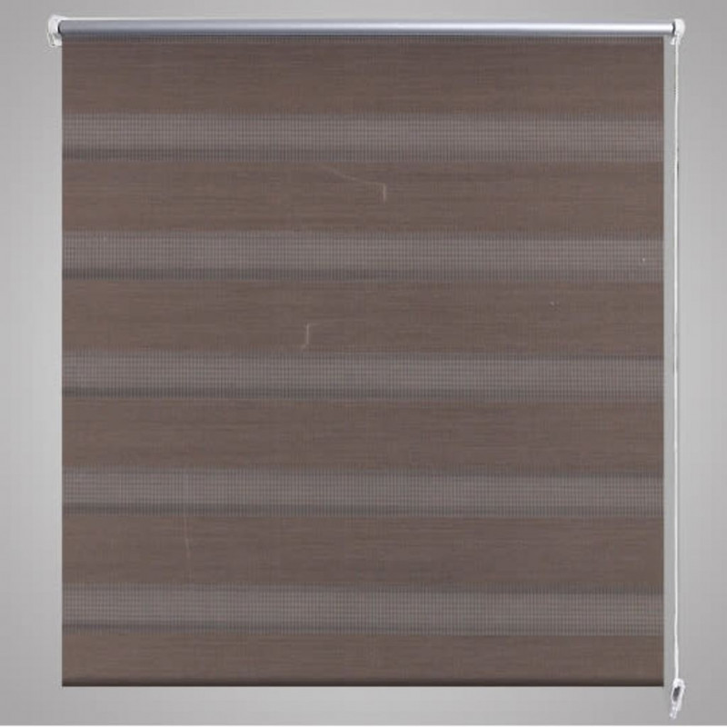 Roleta kawa w jasne pasy (90 x 150 cm)