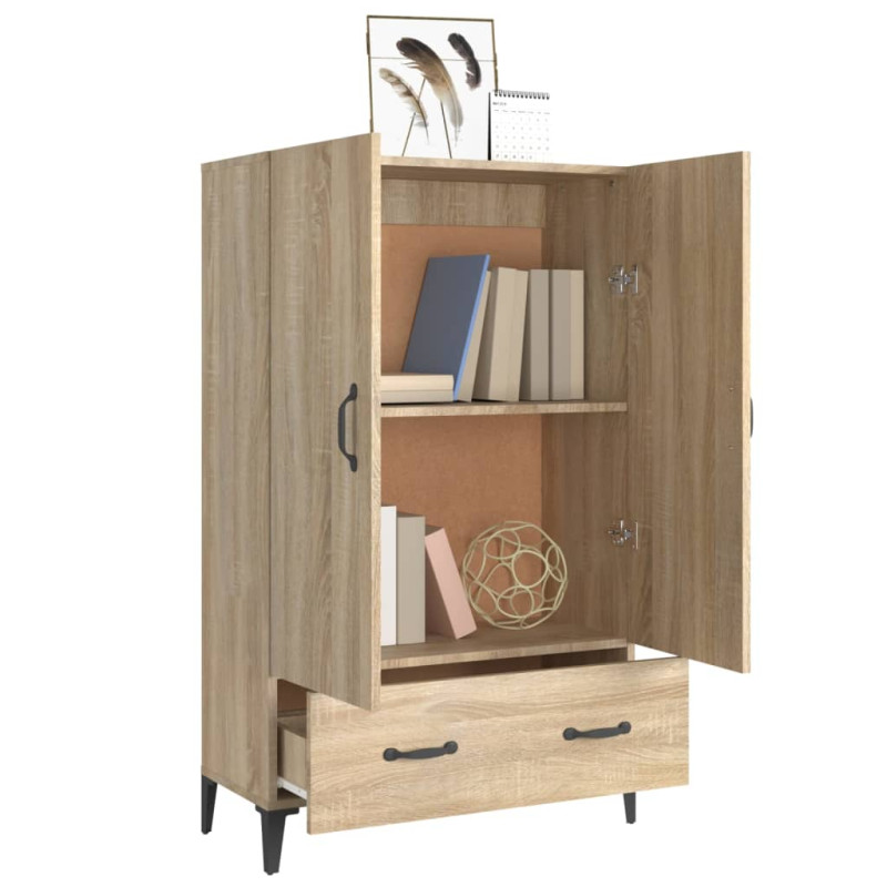 Wysoka szafka, dąb sonoma 70x31x115 cm, materiał drewnopochodny