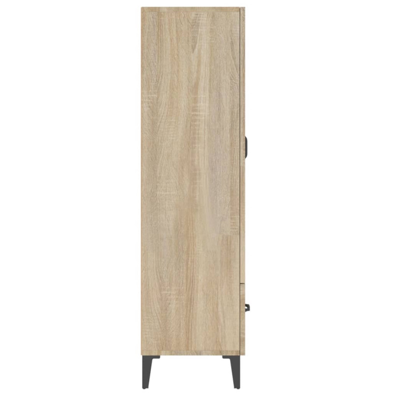 Wysoka szafka, dąb sonoma 70x31x115 cm, materiał drewnopochodny