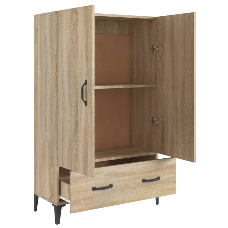 Wysoka szafka, dąb sonoma 70x31x115 cm, materiał drewnopochodny
