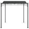 Zadaszenie, antracytowe, 2x2,3 m, 180 g/m², tkanina i stal
