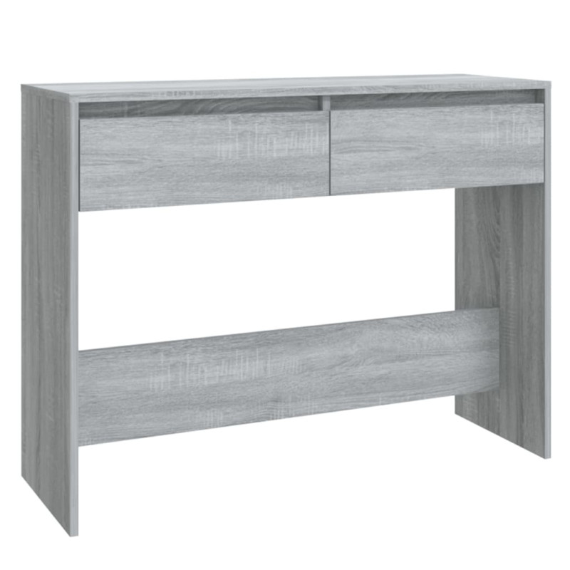 Stolik konsolowy, szary dąb sonoma, 100x35x76,5 cm