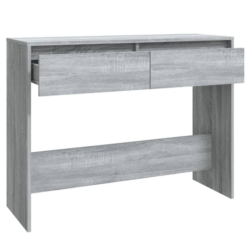 Stolik konsolowy, szary dąb sonoma, 100x35x76,5 cm