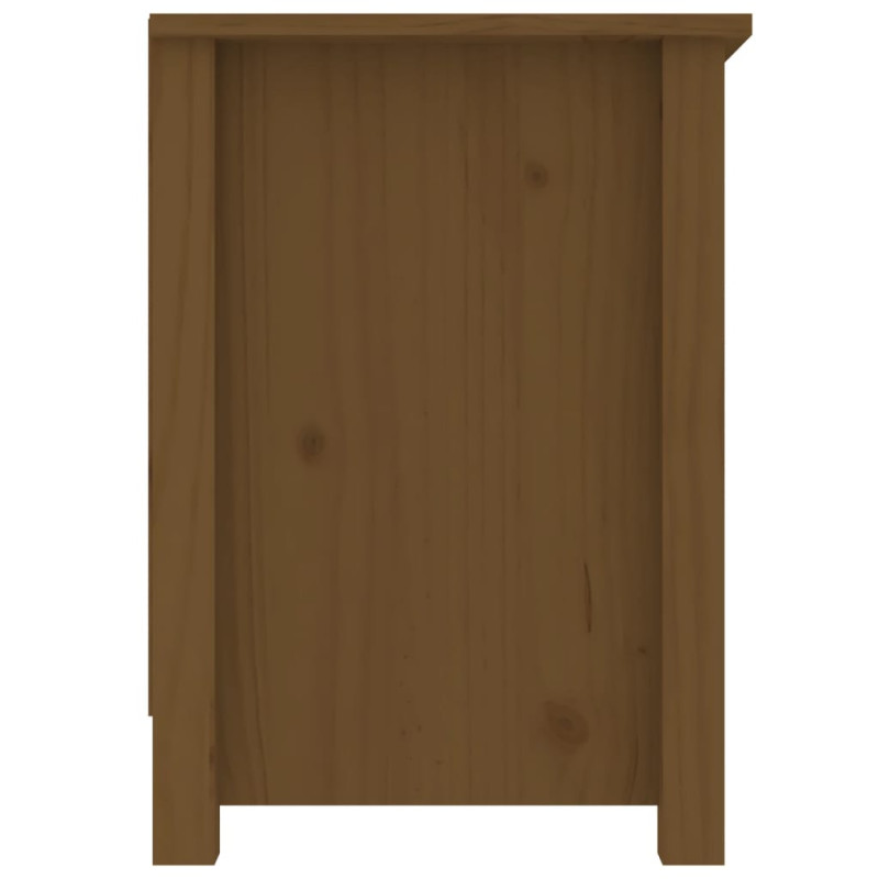 Szafka pod TV, miodowy brąz, 103x36,5x52 cm, drewno sosnowe