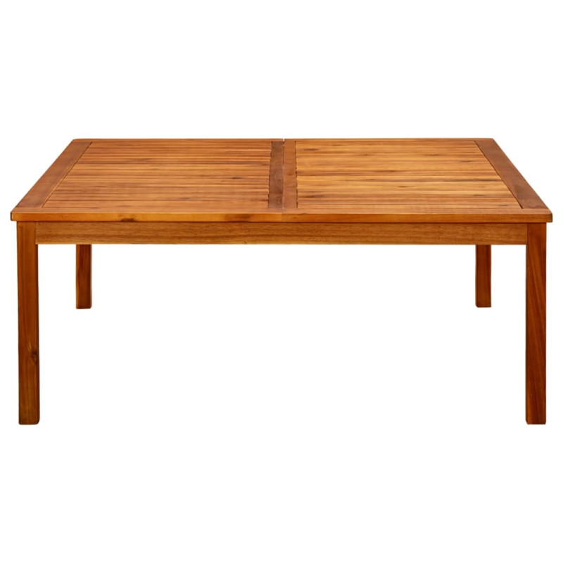 Ogrodowy stolik kawowy, 110x110x45 cm, lite drewno akacjowe