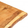 Blat, lite drewno akacjowe, 100x(50-60)x3,8 cm
