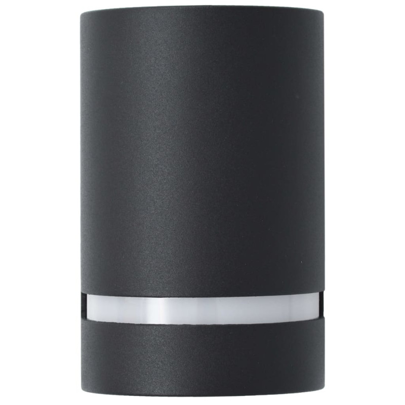 Zewnętrzne lampy ścienne, 2 szt., 35 W, czarne, półokrągłe