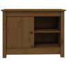 Szafka pod TV, miodowy brąz, 70x36,5x52 cm, lite drewno sosnowe
