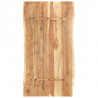 Blat, lite drewno akacjowe, 118x(50-60)x3,8 cm