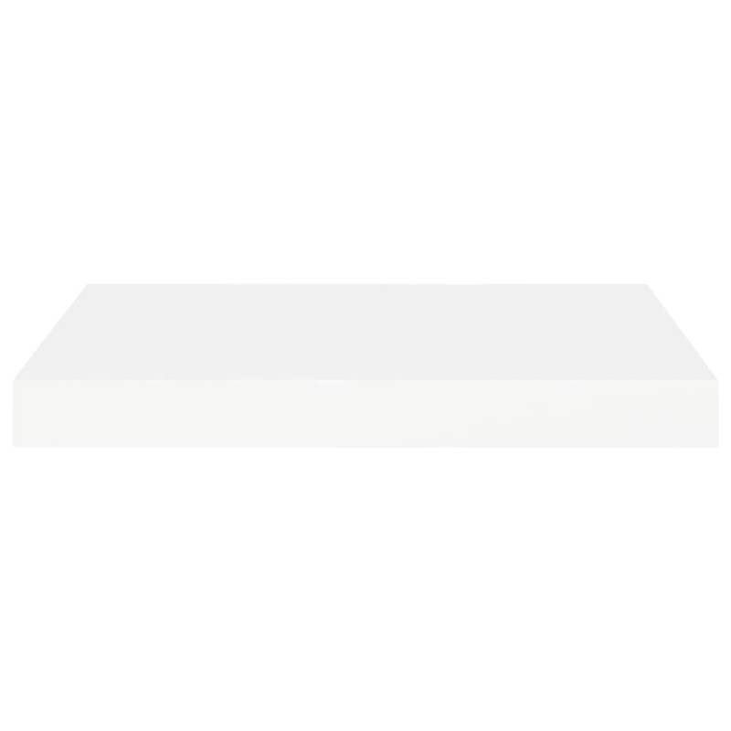 Półki ścienne, 2 szt., białe, 40x23x3,8 cm, MDF