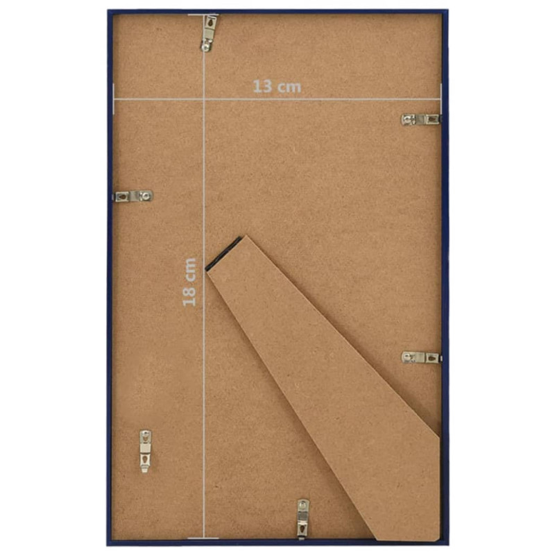 Ramki na zdjęcia, 3 szt., stojące, niebieskie, 13x18 cm, MDF