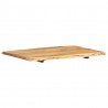 Blat, lite drewno akacjowe, 80x(50-60)x3,8 cm