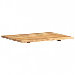 Blat, lite drewno akacjowe, 80x(50-60)x3,8 cm